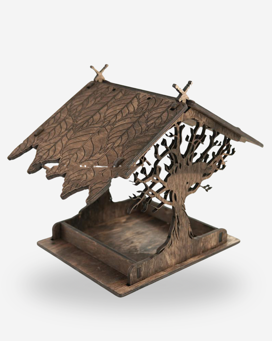 Wooden Home Garden Outdoor Bird Feeder